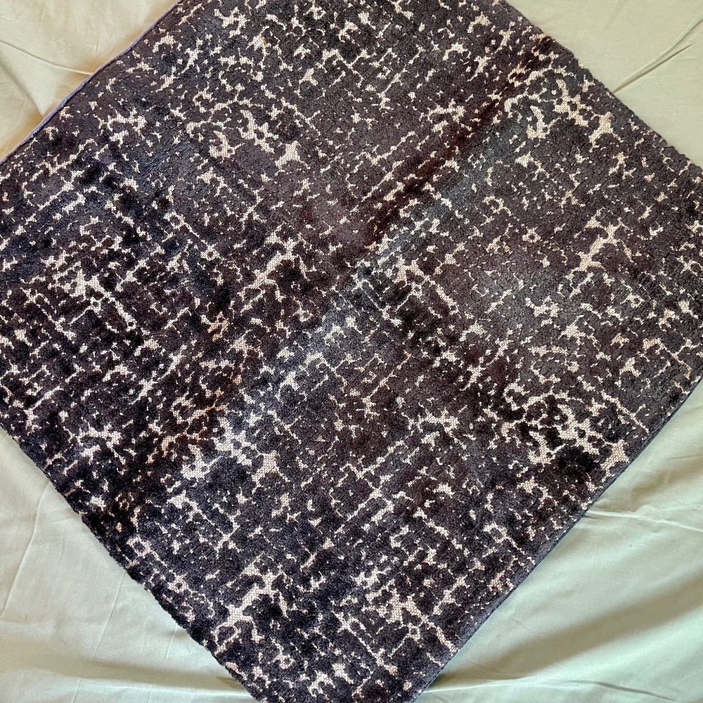 West Elm - Blue Velvet Style Sofa Pillow Case